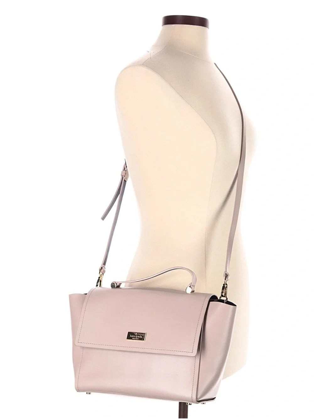 kate spade Blush Pink Leather Top-Handle Satchel with Detachable Crossbody Strap